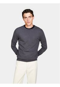 Sisley Sweter 10F2S1C78 Szary Slim Fit. Kolor: szary. Materiał: bawełna #1