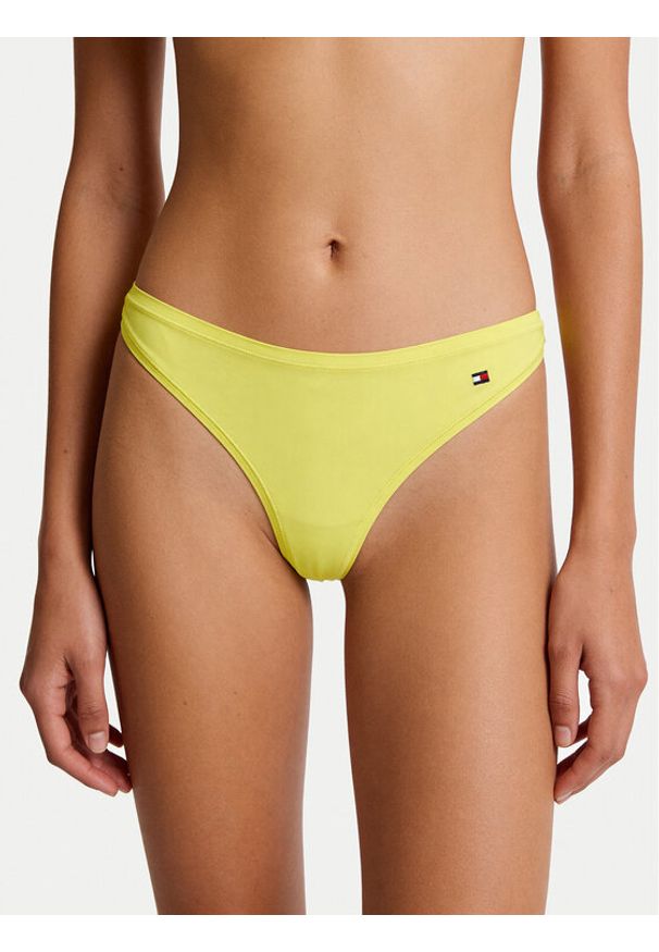 TOMMY HILFIGER - Tommy Hilfiger Stringi UW0UW06046 Żółty jasny. Kolor: żółty. Materiał: syntetyk