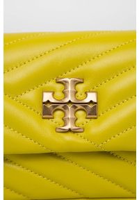 Tory Burch torebka skórzana kolor zielony. Kolor: zielony. Materiał: skórzane #4