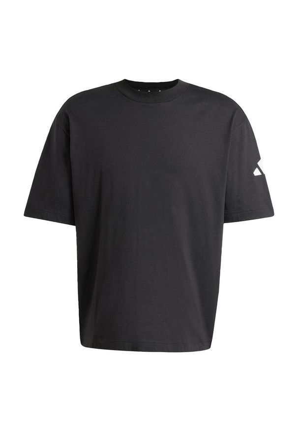 Adidas - Koszulka Essentials Loose Fit 3 Bar Logo. Kolor: biały, czarny, wielokolorowy. Materiał: bawełna. Sport: fitness