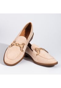 Seastar Damskie mokasyny zamszowe Shelovet beżowe beżowy. Kolor: beżowy. Materiał: zamsz #2