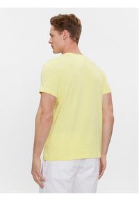 TOMMY HILFIGER - Tommy Hilfiger T-Shirt Stretch Slim Fit Tee MW0MW10800 Żółty Slim Fit. Kolor: żółty. Materiał: bawełna #4