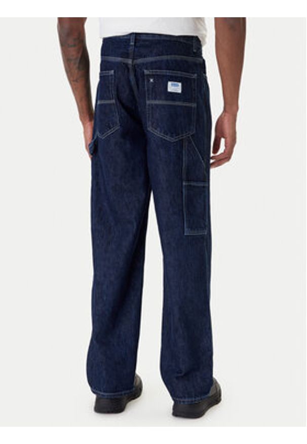 Hugo - HUGO Jeansy Carpenter 50553473 Granatowy Baggy Fit. Kolor: niebieski