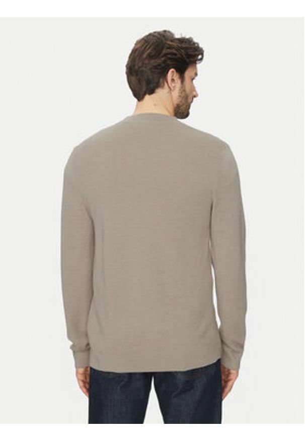 Selected Homme Kardigan Tray 16097127 Beżowy Regular Fit. Kolor: beżowy. Materiał: wełna