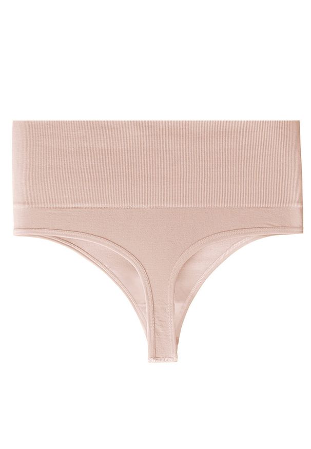 Intica - Stringi modelujące z wysokim stanem elastyczne na co dzień Maiu. Stan: podwyższony. Kolor: różowy. Materiał: tkanina, materiał