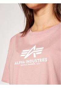 Alpha Industries T-Shirt Basic T Cos 116050 Różowy Oversize. Kolor: różowy #2