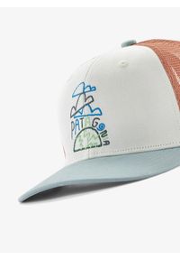 Czapka dziecięca Patagonia Trucker Hat - clouds and earth birch white. Kolor: biały #2