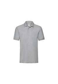 FRUIT OF THE LOOM - Męska Koszulka Polo Premium. Typ kołnierza: polo. Kolor: szary