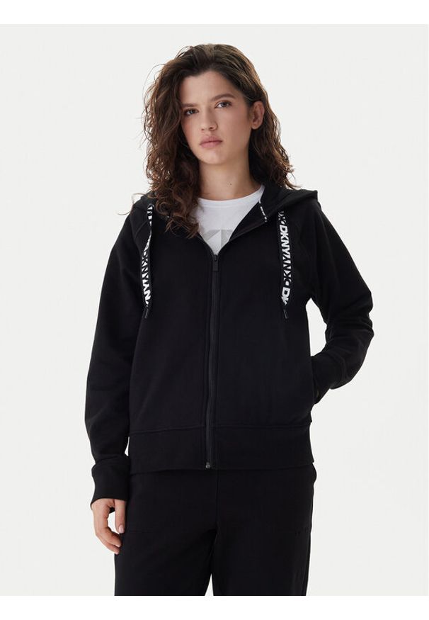 DKNY Sport Bluza DP5J9510 Czarny Relaxed Fit. Kolor: czarny. Materiał: bawełna. Styl: sportowy