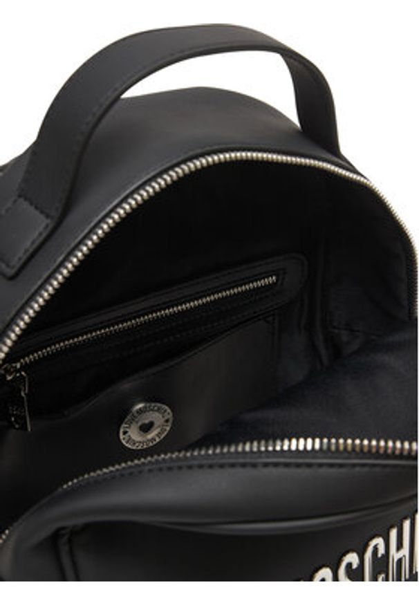 Love Moschino - LOVE MOSCHINO Plecak JC4197PP0NKD000B Czarny. Kolor: czarny. Materiał: skóra