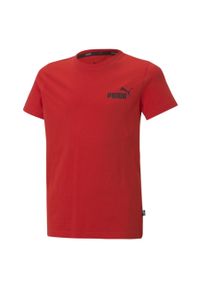 Puma - Koszulka sportowa dla dzieci Ess Small Logo. Kolor: czerwony