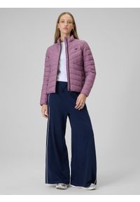 4f - 4F Kurtka z wypełnieniem syntetycznym damska - fioletowa XS. Okazja: na co dzień. Typ kołnierza: kołnierzyk stójkowy. Kolor: fioletowy. Materiał: syntetyk. Styl: casual, sportowy #2