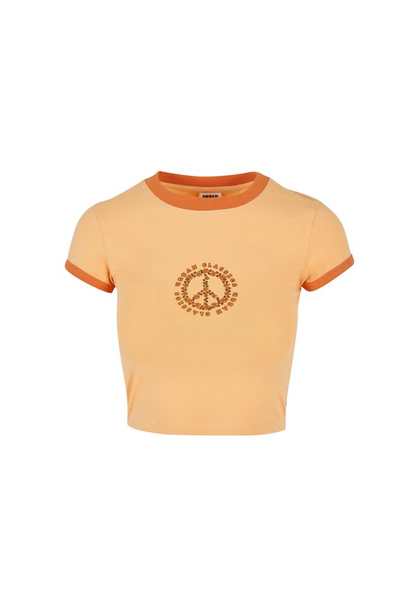 Koszulka court damska z elastycznego dżerseju Koszulka Urban Classics. Kolor: pomarańczowy. Materiał: jersey. Długość: krótkie. Sezon: lato