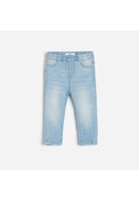 Reserved - Jeansowe legginsy - Niebieski. Kolor: niebieski. Materiał: jeans #1