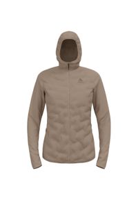 Odlo - Kurtka hybrydowa damska ODLO Zeroweight Insulator Mid Layer Hoody Full Zip. Kolor: szary. Sport: turystyka piesza