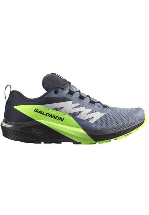 salomon - Buty do biegania męskie Salomon Sense Ride 5 Gtx. Zapięcie: sznurówki. Kolor: szary. Materiał: guma, syntetyk, tkanina, materiał. Szerokość cholewki: normalna. Sport: bieganie
