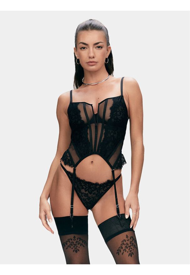 Hunkemöller Pończochy 205173 Czarny. Kolor: czarny. Materiał: syntetyk