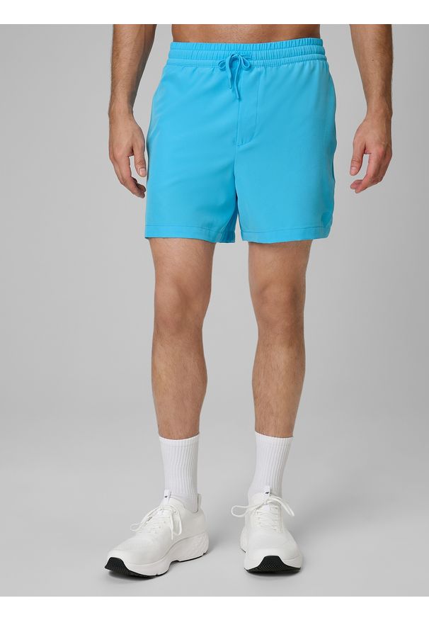 4f - 4F Spodenki plażowe boardshorty męskie - niebieskie M. Kolor: niebieski. Materiał: materiał
