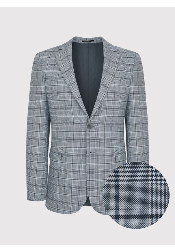 Pako Lorente - PAKO LORENTE – Kraciasta męska marynarka garniturowa. Materiał: poliester, elastan, wiskoza