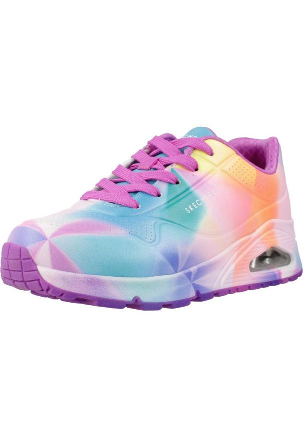 skechers - Buty SKECHERS UNO GEN1 Wielokolorowy. Kolor: różowy. Materiał: tkanina, syntetyk. Model: Skechers Sport. Sport: turystyka piesza