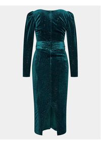 Nissa Sukienka koktajlowa RS13721 Zielony Slim Fit. Kolor: zielony. Materiał: syntetyk. Styl: wizytowy #2