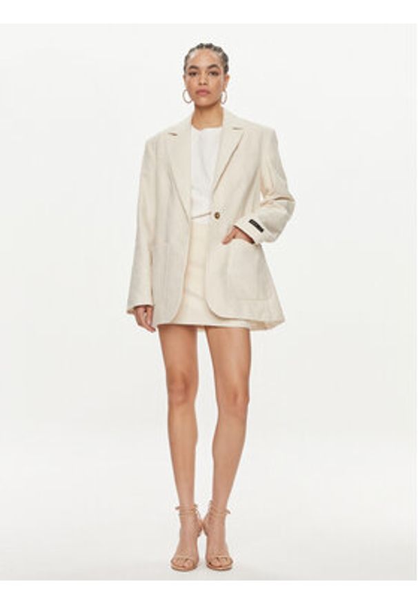 Herskind Spódnica mini Debby 5109994 Écru Regular Fit. Materiał: bawełna