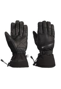 TRESPASS - Skórzane Rękawice Narciarskie Unisex Dla Dorosłych Edonia DLX. Kolor: czarny. Materiał: skóra. Sport: narciarstwo #1
