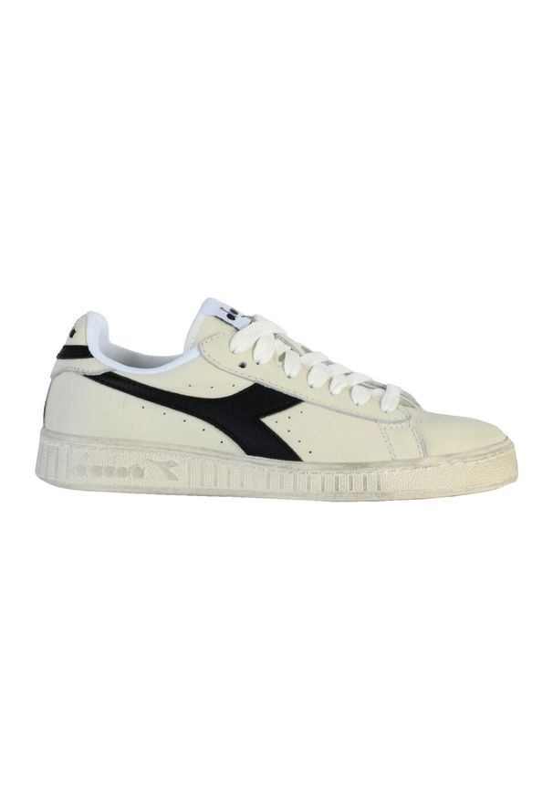 Diadora Game Low Woskowane Beżowe Buty Sneakersowe Dorosłych. Zapięcie: sznurówki. Kolor: biały. Materiał: skóra. Szerokość cholewki: normalna. Sport: turystyka piesza