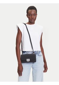 Tommy Jeans Torebka Tjw Fashionista Crossover AW0AW17306 Czarny. Kolor: czarny. Materiał: skórzane #1