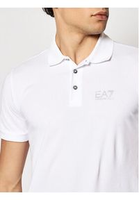 EA7 Emporio Armani Polo 8NPF04 PJM5Z 0100 Biały Regular Fit. Typ kołnierza: polo. Kolor: biały. Materiał: bawełna