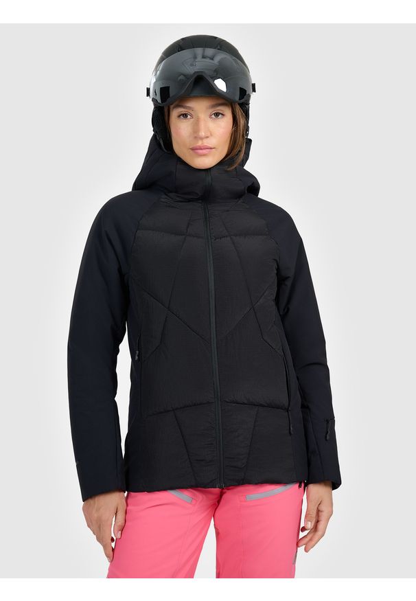 4f - 4F Kurtka puchowa narciarska z wypełnieniem Primaloft Silver damska - czarna XL. Kolor: czarny. Materiał: puch. Wzór: gładki. Sezon: zima