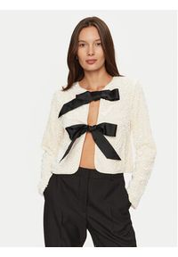 only - ONLY Bluzka Lanika 15339412 Écru Regular Fit. Materiał: syntetyk #2