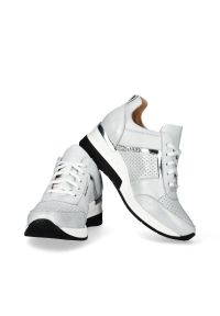 Arturo Vicci - Sneakersy srebrne. Okazja: na co dzień. Kolor: srebrny. Materiał: guma, skóra #7