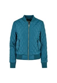Urban Classics - Kurtka Damska/pikowana Diamond Nylon. Kolor: niebieski, wielokolorowy, zielony. Materiał: nylon #1