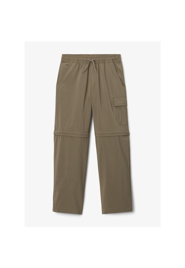 columbia - Spodnie trekkingowe chłopięce Columbia Silver Ridge Utility Convertible Pant. Kolor: zielony