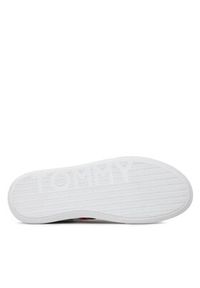 TOMMY HILFIGER - Tommy Hilfiger Sneakersy Essential Leather Cupsole FM0FM04921 Biały. Kolor: biały. Materiał: skóra #5