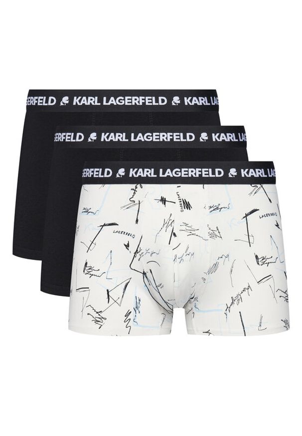 Karl Lagerfeld - KARL LAGERFELD Komplet 3 par bokserek A3M47013 Kolorowy. Materiał: bawełna. Wzór: kolorowy