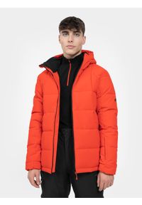 4f - Kurtka narciarska membrana 5 000 męska. Typ kołnierza: kołnierzyk stójkowy. Kolor: czerwony. Materiał: syntetyk, materiał. Sezon: zima. Sport: narciarstwo #2