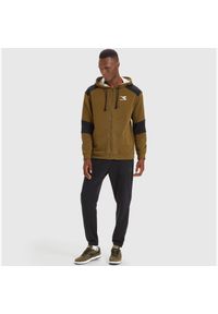 Diadora - Zestaw dresowy męski DIADORA HD FZ TRACKSUIT SHIELD. Kolor: brązowy. Materiał: dresówka #1