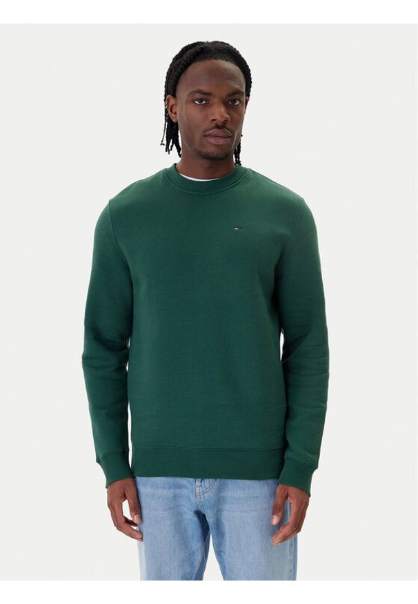 Tommy Jeans Bluza DM0DM20741 Zielony Regular Fit. Kolor: zielony. Materiał: bawełna