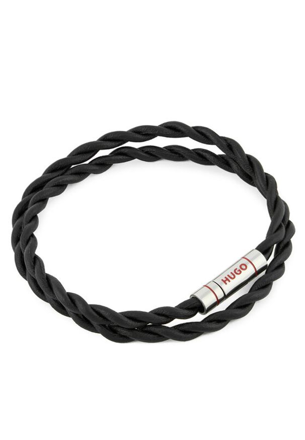 Hugo - HUGO Bransoletka 50552596 Czarny. Kolor: czarny