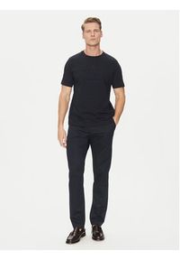 TOMMY HILFIGER - Tommy Hilfiger T-Shirt Embroidery Logo MW0MW38620 Granatowy Regular Fit. Kolor: niebieski. Materiał: bawełna #3