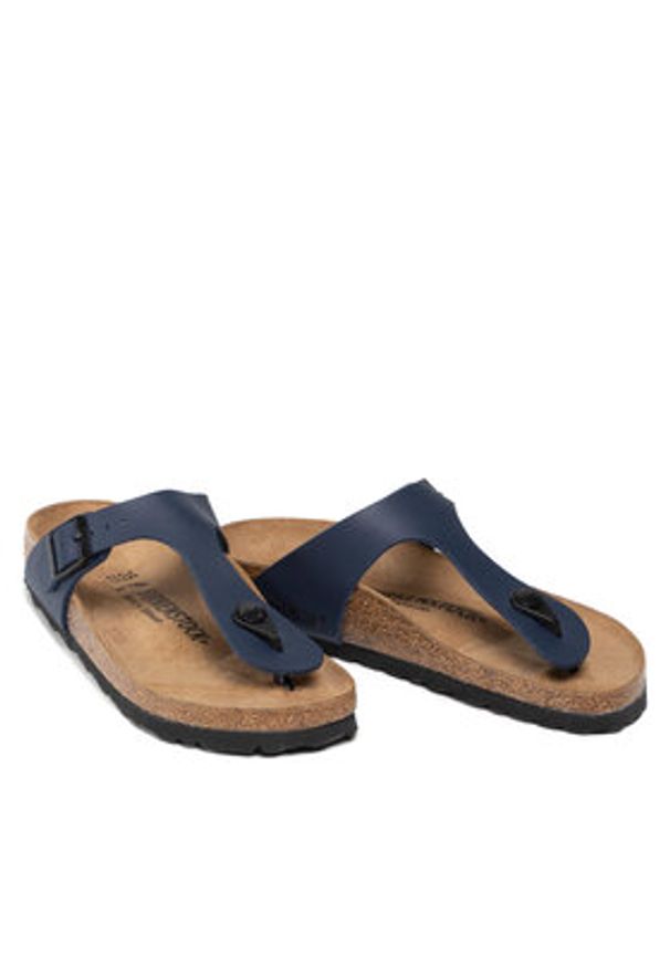 Birkenstock Japonki Gizeh Bs 0143623 Granatowy. Kolor: niebieski. Materiał: skóra