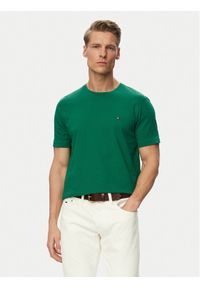 TOMMY HILFIGER - Tommy Hilfiger T-Shirt Ess Seasonal MW0MW39995 Zielony Regular Fit. Kolor: zielony. Materiał: bawełna #1