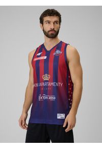 4f - 4F Koszulka meczowa replika wyjazdowa z sezonu 2025/26 męska 4F x King Szczecin - granatowa 3XL. Kolor: niebieski. Materiał: materiał. Wzór: nadruk. Sport: fitness, koszykówka #1
