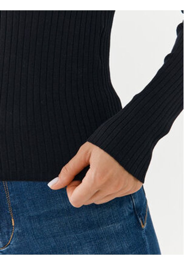 JDY Sweter 15277223 Czarny Regular Fit. Kolor: czarny. Materiał: wiskoza