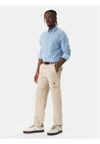 Tommy Jeans Spodnie materiałowe Sonny DM0DM22651 Beżowy Slim Fit. Kolor: beżowy. Materiał: bawełna #3