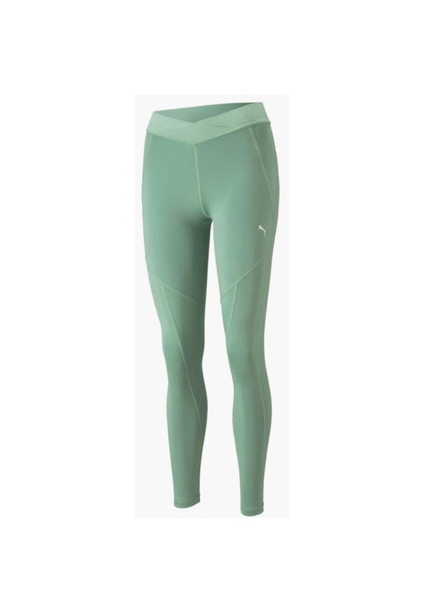 Legginsy Damskie Puma Ruches Contour Granietgroen M. Kolor: szary. Materiał: elastan, poliester. Sport: fitness
