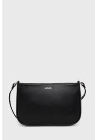 Levi's® - Levi's torebka skórzana kolor czarny. Kolor: czarny. Materiał: skórzane. Styl: biznesowy #1