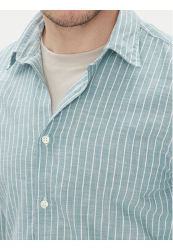 Marc O'Polo Koszula 526 7210 42358 Zielony Slim Fit. Typ kołnierza: polo. Kolor: zielony. Materiał: bawełna